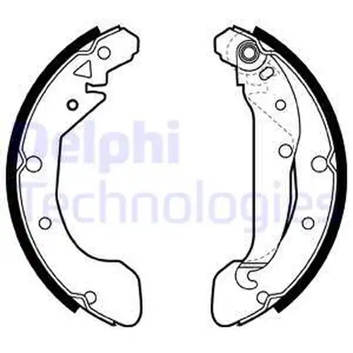 комплект спирачна челюст DELPHI LS2004