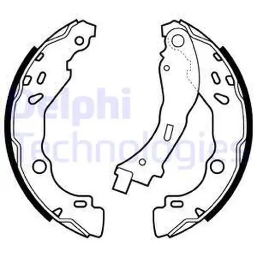 комплект спирачна челюст DELPHI LS2066