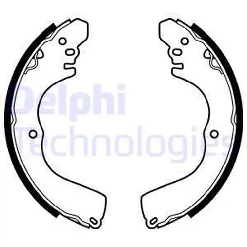 комплект спирачна челюст DELPHI LS2074