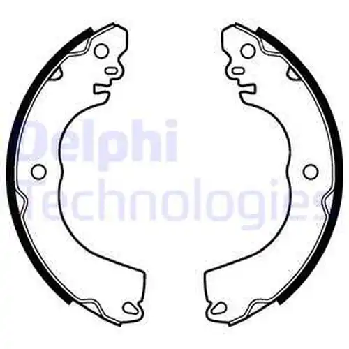 комплект спирачна челюст DELPHI LS2104