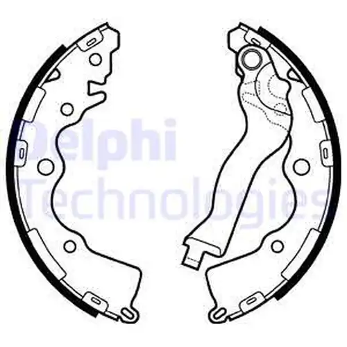 комплект спирачна челюст DELPHI LS2110
