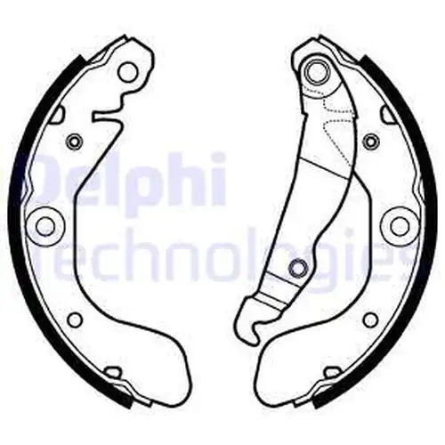 комплект спирачна челюст DELPHI LS2114