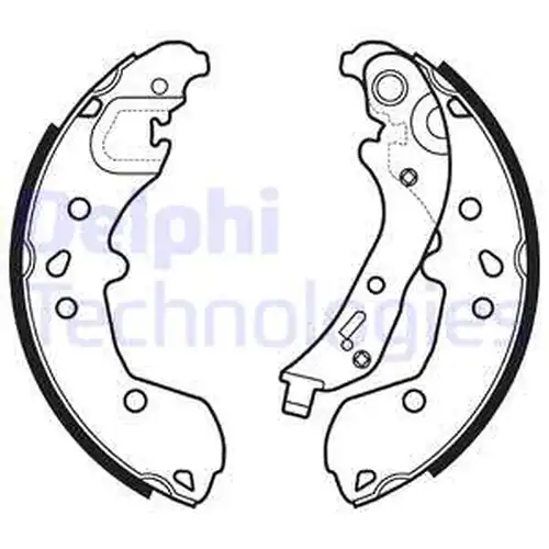 комплект спирачна челюст DELPHI LS2148