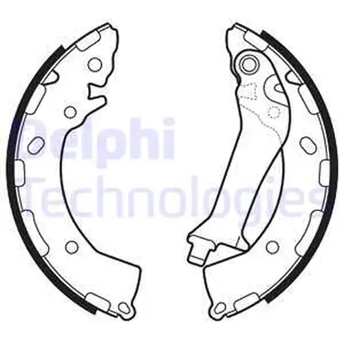комплект спирачна челюст DELPHI LS2150