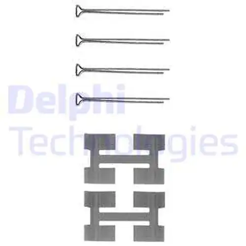 комплект принадлежности, дискови накладки DELPHI LX0033