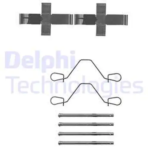 комплект принадлежности, дискови накладки DELPHI LX0043