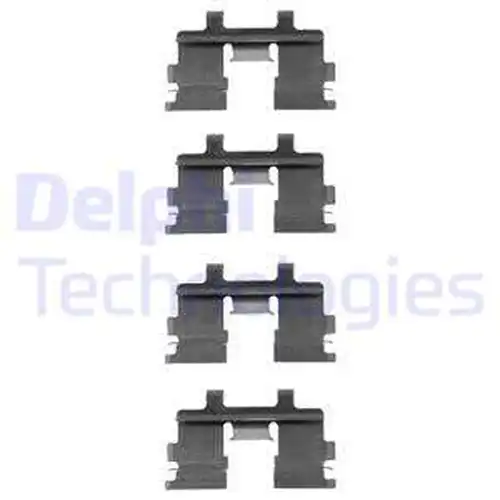 комплект принадлежности, дискови накладки DELPHI LX0056