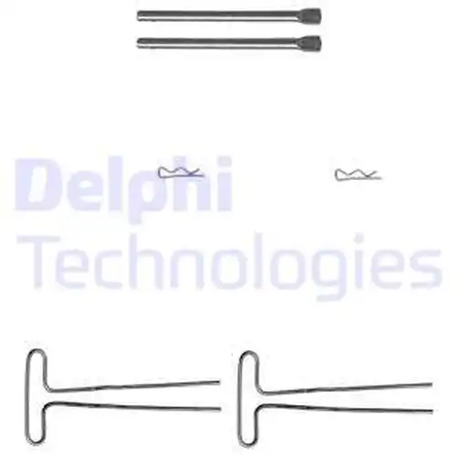 комплект принадлежности, дискови накладки DELPHI LX0087