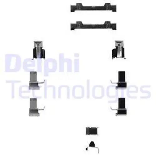 комплект принадлежности, дискови накладки DELPHI LX0124