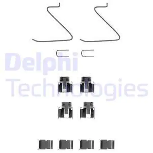 комплект принадлежности, дискови накладки DELPHI LX0128