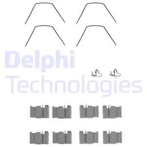 комплект принадлежности, дискови накладки DELPHI LX0132