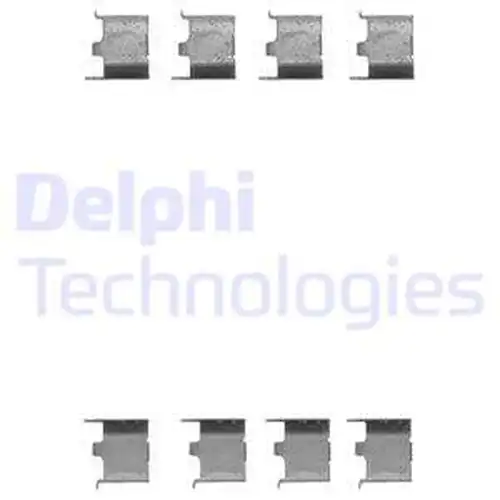 комплект принадлежности, дискови накладки DELPHI LX0147