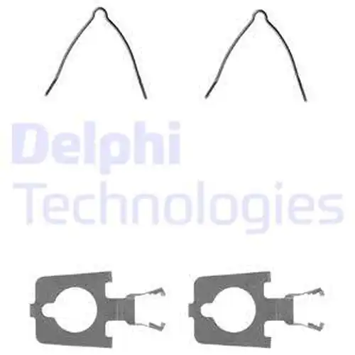комплект принадлежности, дискови накладки DELPHI LX0158
