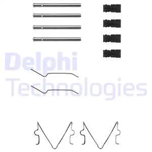 комплект принадлежности, дискови накладки DELPHI LX0164