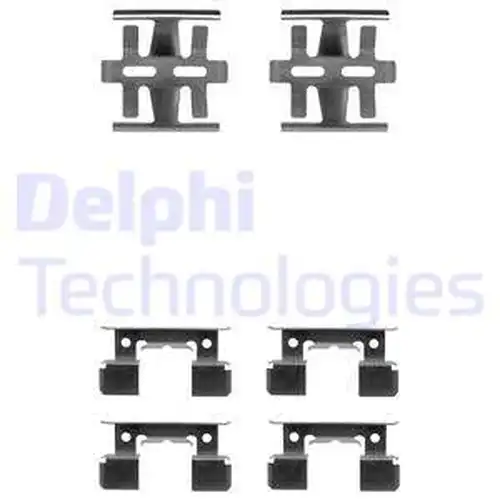 комплект принадлежности, дискови накладки DELPHI LX0180