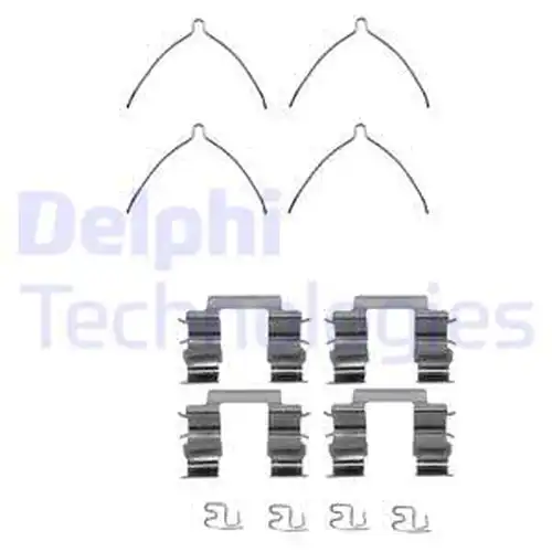 комплект принадлежности, дискови накладки DELPHI LX0206
