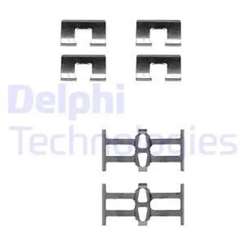 комплект принадлежности, дискови накладки DELPHI LX0208