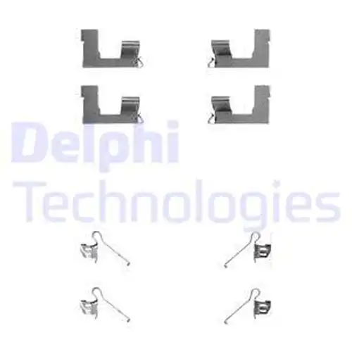 комплект принадлежности, дискови накладки DELPHI LX0235