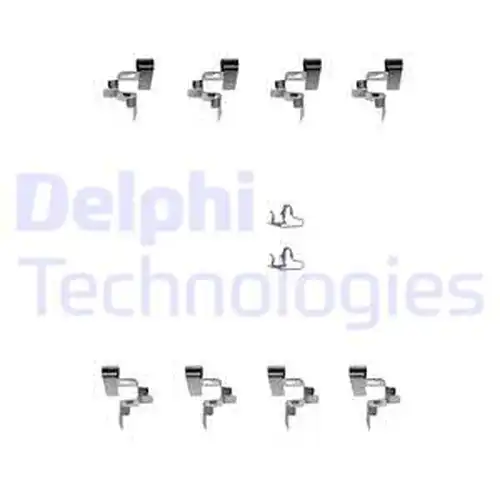 комплект принадлежности, дискови накладки DELPHI LX0242