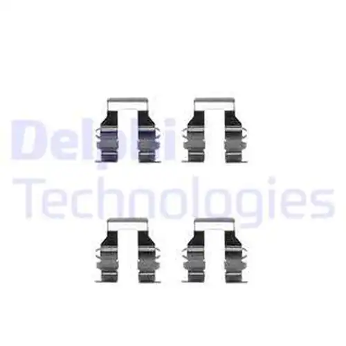 комплект принадлежности, дискови накладки DELPHI LX0248