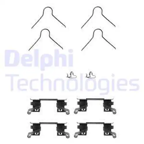 комплект принадлежности, дискови накладки DELPHI LX0253