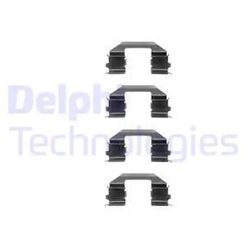 комплект принадлежности, дискови накладки DELPHI LX0255