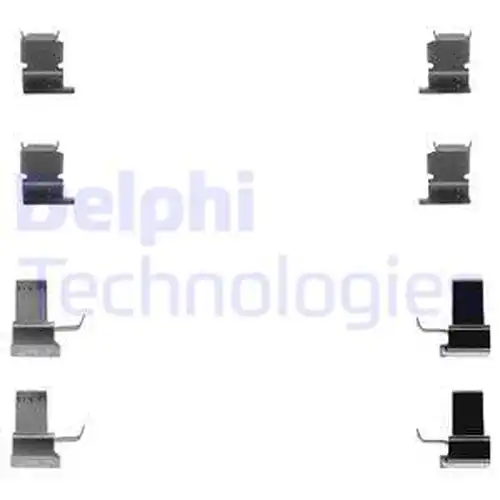 комплект принадлежности, дискови накладки DELPHI LX0259