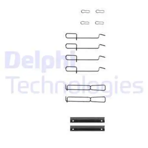 комплект принадлежности, дискови накладки DELPHI LX0262
