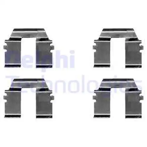комплект принадлежности, дискови накладки DELPHI LX0325