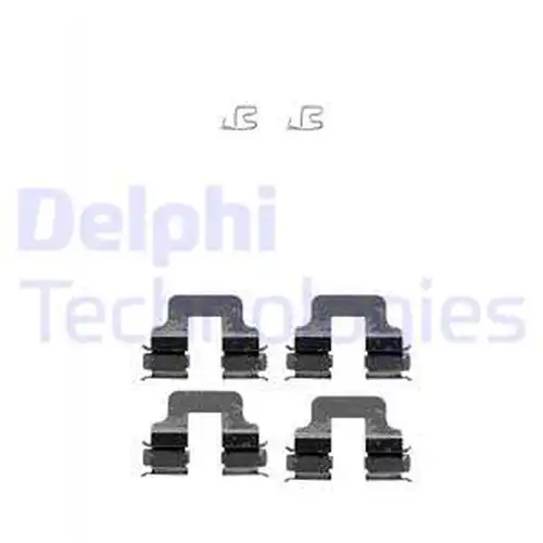 комплект принадлежности, дискови накладки DELPHI LX0342