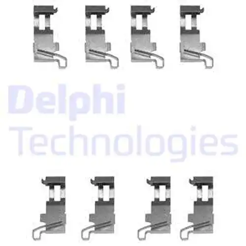 комплект принадлежности, дискови накладки DELPHI LX0361