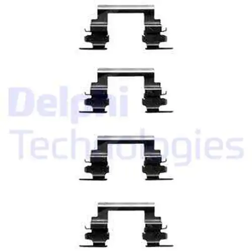 комплект принадлежности, дискови накладки DELPHI LX0364