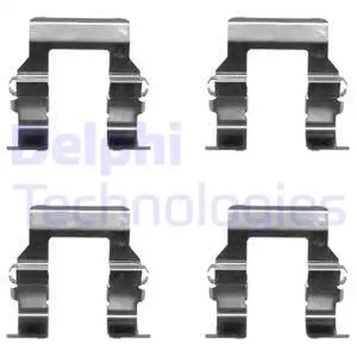 комплект принадлежности, дискови накладки DELPHI LX0367