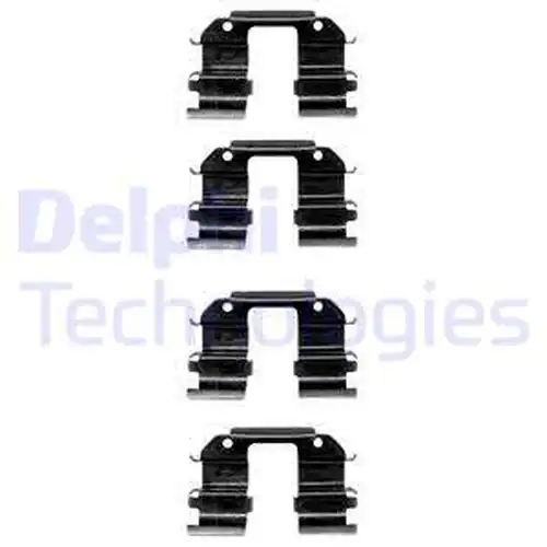 комплект принадлежности, дискови накладки DELPHI LX0372