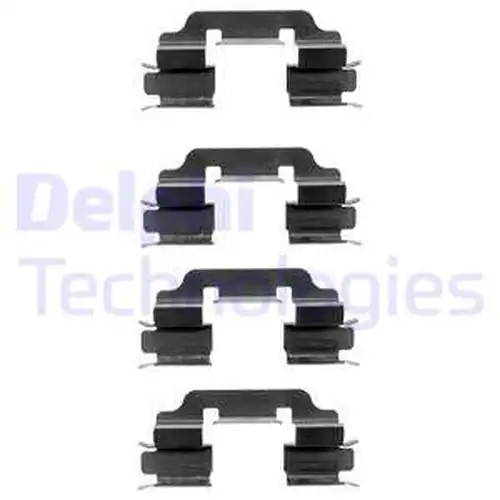 комплект принадлежности, дискови накладки DELPHI LX0377