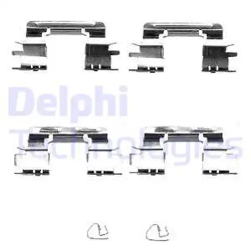 комплект принадлежности, дискови накладки DELPHI LX0385