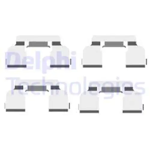 комплект принадлежности, дискови накладки DELPHI LX0410