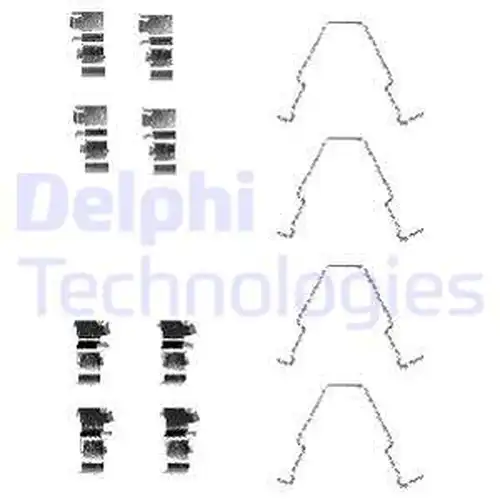 комплект принадлежности, дискови накладки DELPHI LX0414