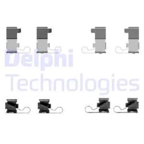 комплект принадлежности, дискови накладки DELPHI LX0434