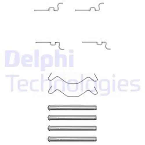 комплект принадлежности, дискови накладки DELPHI LX0435
