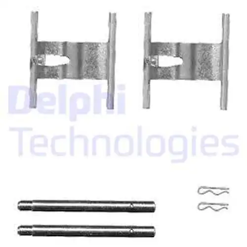 комплект принадлежности, дискови накладки DELPHI LX0450