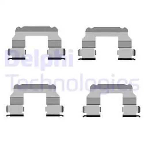 комплект принадлежности, дискови накладки DELPHI LX0456