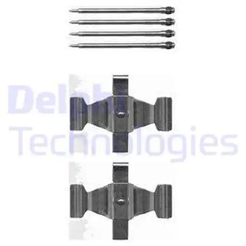 комплект принадлежности, дискови накладки DELPHI LX0464