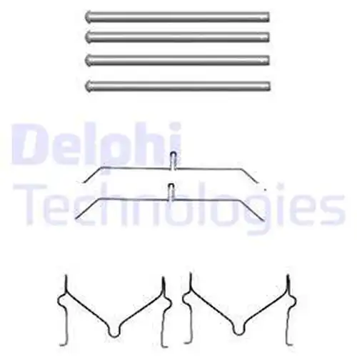 комплект принадлежности, дискови накладки DELPHI LX0470