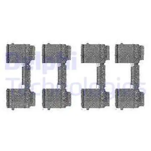 комплект принадлежности, дискови накладки DELPHI LX0477