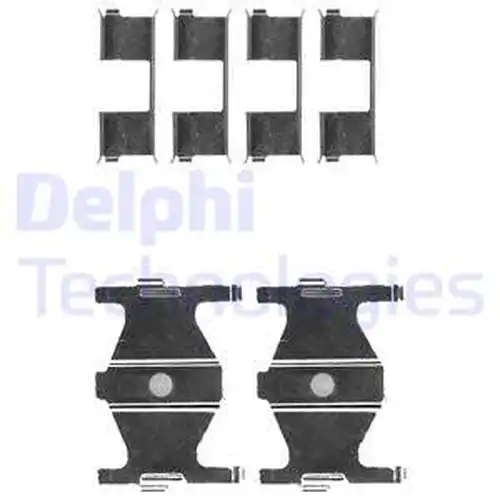 комплект принадлежности, дискови накладки DELPHI LX0497