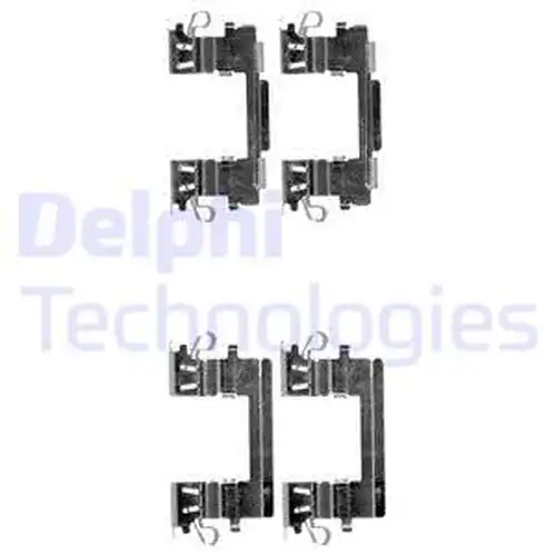 комплект принадлежности, дискови накладки DELPHI LX0499