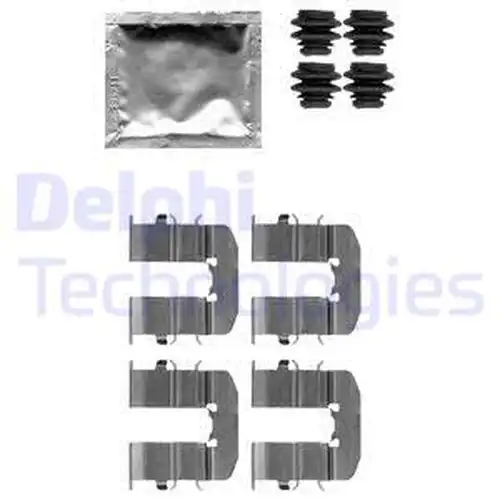 комплект принадлежности, дискови накладки DELPHI LX0512