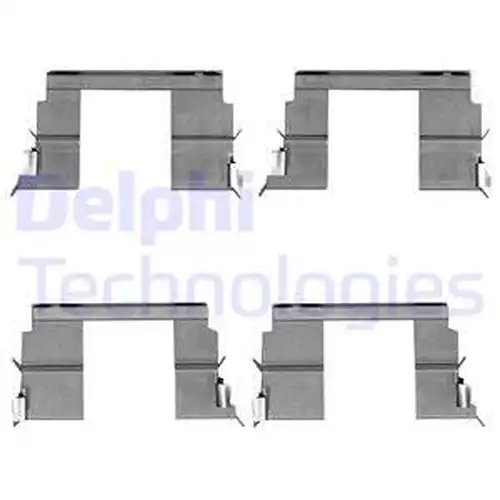 комплект принадлежности, дискови накладки DELPHI LX0516