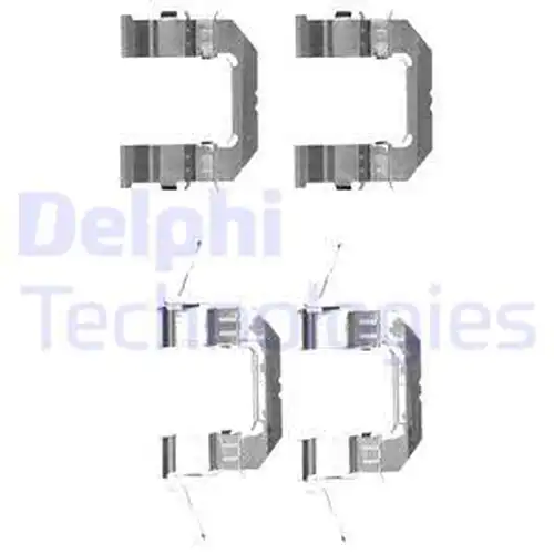 комплект принадлежности, дискови накладки DELPHI LX0529